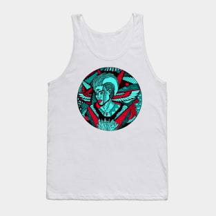 Turqred Wise Afro King Tank Top